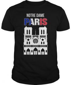 Paris France City Notre Dame Cathedral Gift T-Shirt