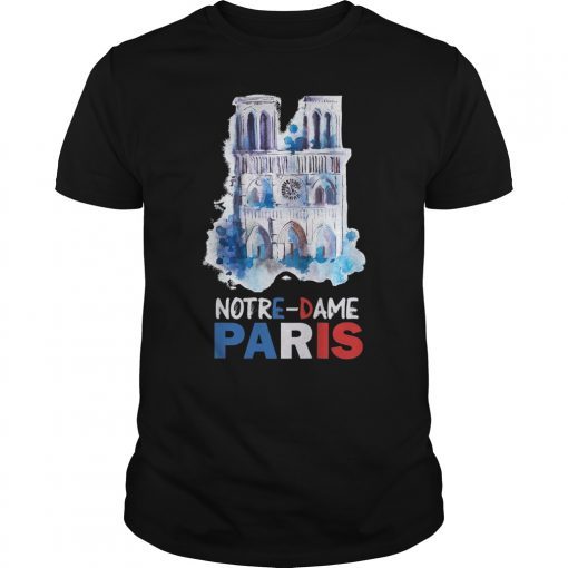 Paris France City Notre Dame Cathedral Tee Shirt