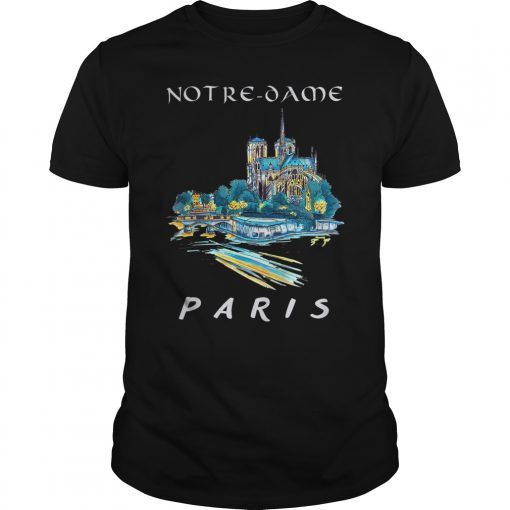 Paris France City Notre Dame T-Shirt