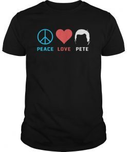 Peace Love Mayor Pete Buttigieg President 2020 T-Shirt