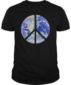 Peace Sign Earth t-shirt Planet Earth Peace Cutout Design