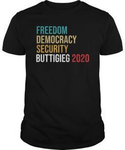 Pete Buttigieg 2020 Freedom Democracy Security Buttigieg T-Shirt