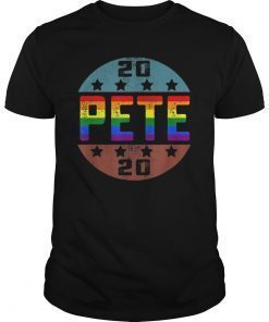 Pete Buttigieg President 2020 Campaign T-Shirt LGBT Rainbow