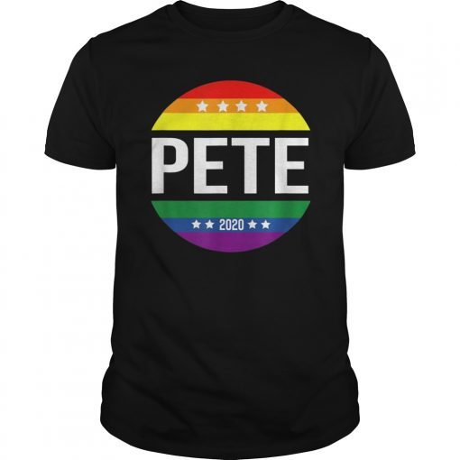 Pete Buttigieg Tshirt Rainbow LGBT 2020 for President