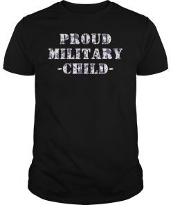 Proud Military Child Purple T-Shirts