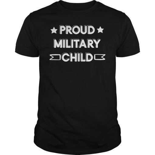 Proud Military Child Tee Shirt