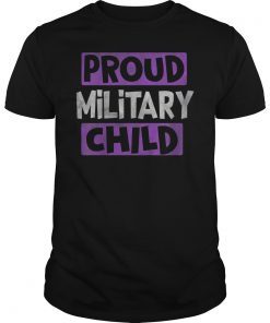 Purple Proud Military Child Shirt Appreciation Gifts