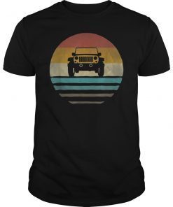 Retro Vintage Sunset Jeeps 70s Off Road Wave Men Women T-Shirt