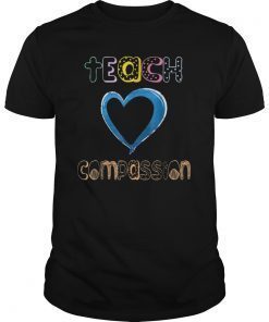 Ribbon Child Abuse Awareness Shirt Teachers Teach Compassion