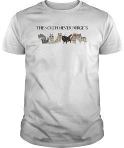 Six Direwolves The North Never Forgets T-shirt Funny Gifts