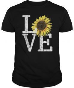 Sunflower Love Shirt Vintage Hippie Flower Nurse Mom Gift