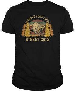 Support Your Local Street Cats Vintage T-Shirt