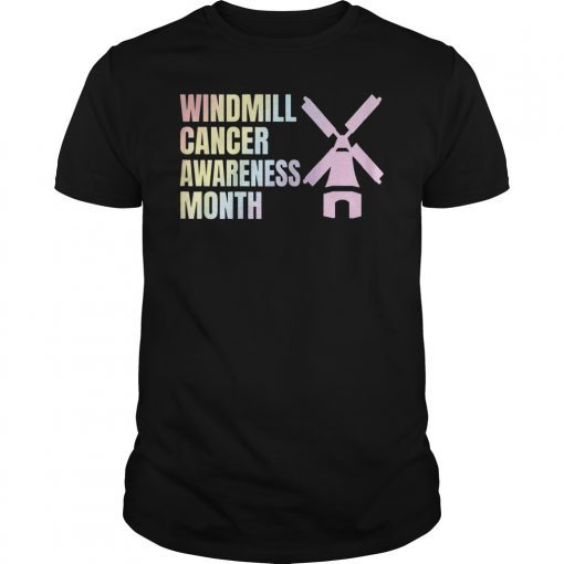 Trump Windmill Cancer Awareness Month T-Shirt