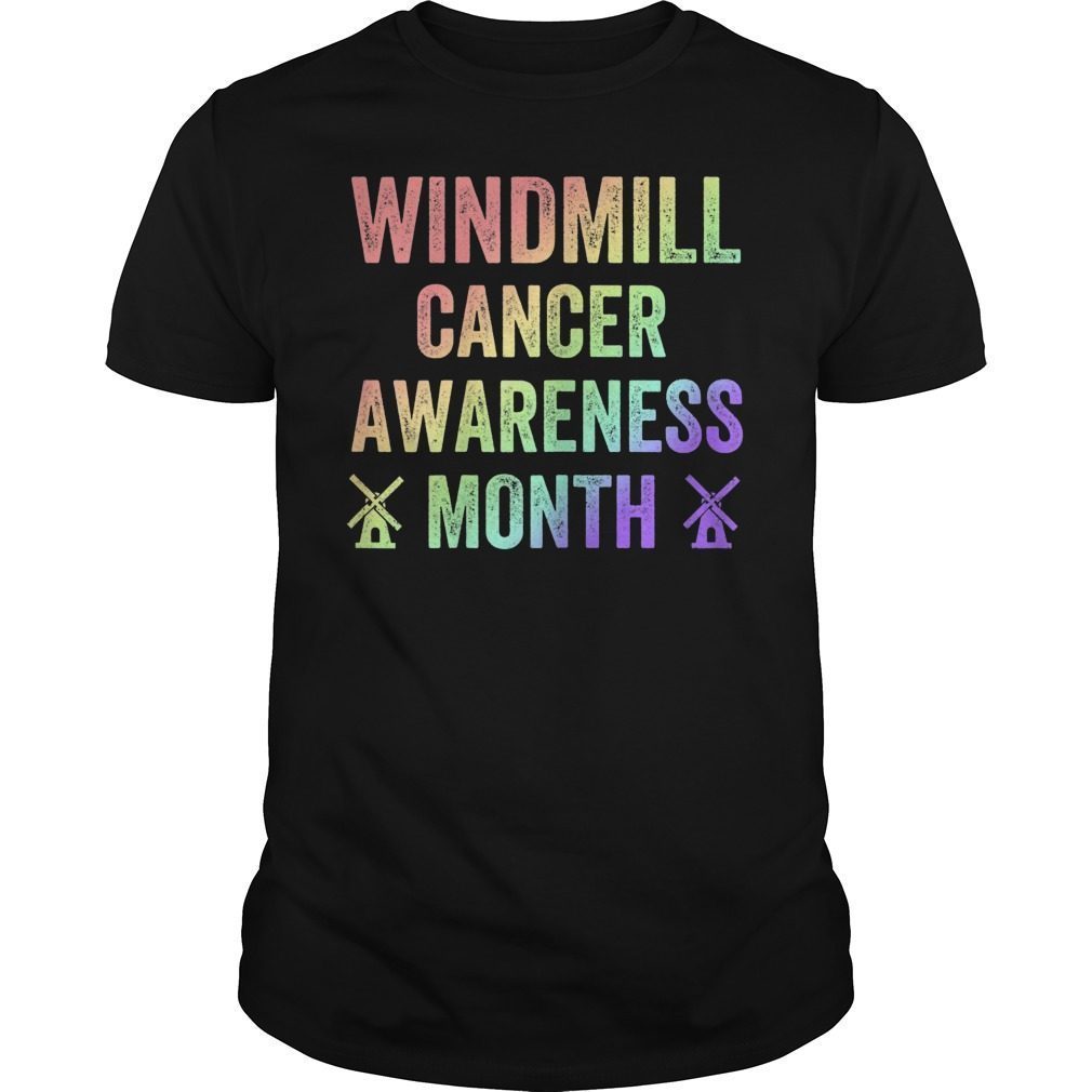 Trump Windmill Cancer Awareness Month TShirt Hoodie Tank-Top Quotes