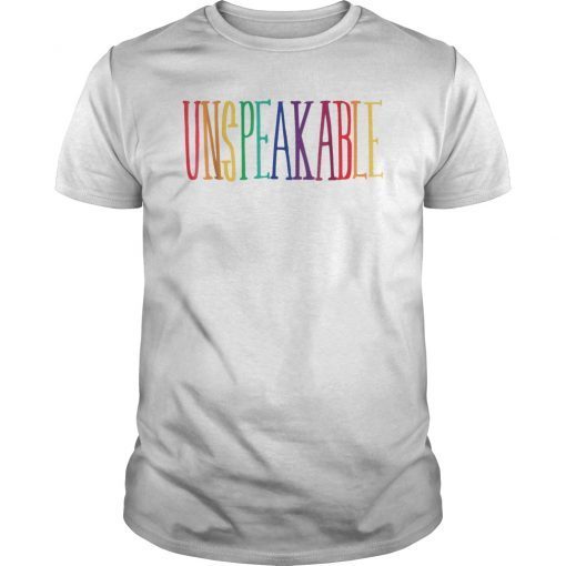 UNSPEAKABLE SHIRT KIDS FANS GIFT MERCH BOYS TEE