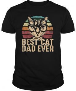 Vintage Best Cat Dad Ever, Kitten daddy father's Day Shirt