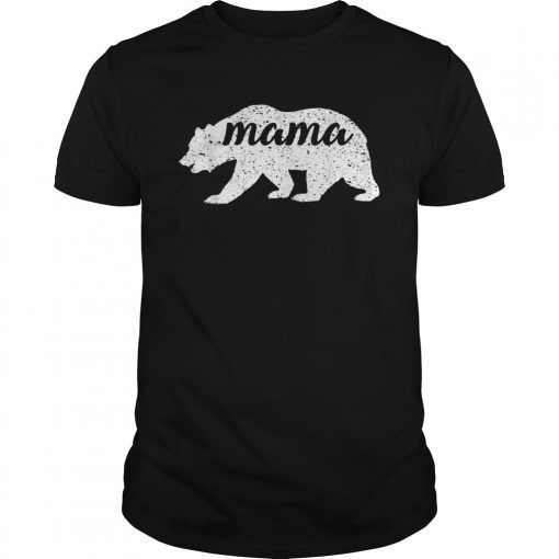 Vintage Mama Bear Shirt Cute Camping Shirt For Women