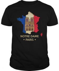 Vintage Paris France City Notre Dame Cathedral Gift T-Shirt