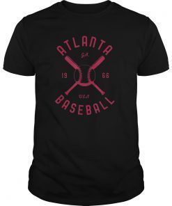 Vintage distressed look Atlanta baseball Shirt