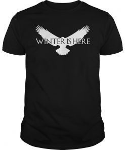 Winter Is Here T-Shirt White Raven