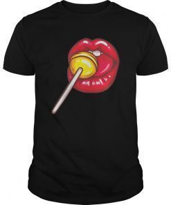 Woman Licking Lollipop Shirt