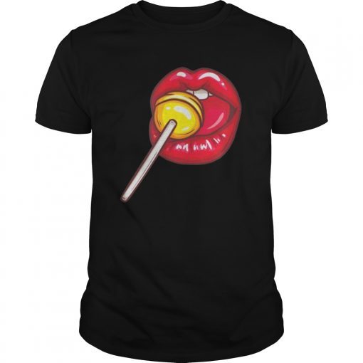 Woman Licking Lollipop Shirt