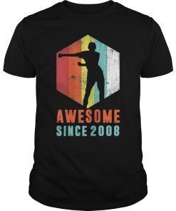 11th Birthday T-Shirt Awesome Since 2008 Floss Like A Boss
