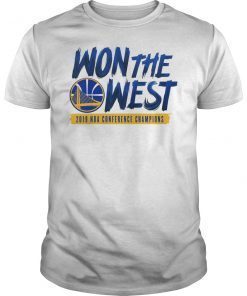 2019 Golden Won The West State Warriors T-Shirt