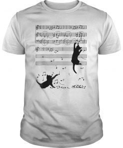 2h NOTE MUSIC T-shirt black cat