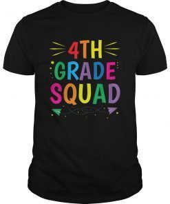 4th Grade Squad T-shirt Fourth Grade Teacher Student Gift