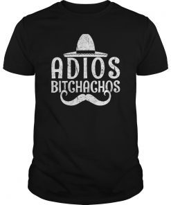 Adios Bichachos Funny Cinco de Mayo Retro Mexican Hat Shirt