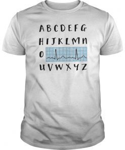 Alphabet Electrocardiography NursingGift Tee Shirt