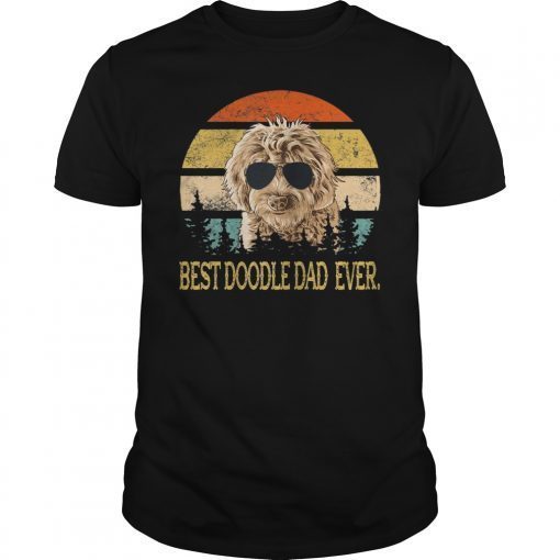 Best Doodle Dad Ever Vintage Funny T-Shirt