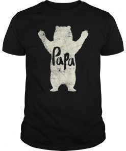 Big Papa Bear Hug Gift Tee Shirt