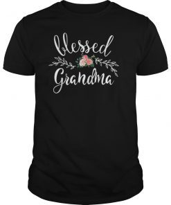 Blessed Grandma TShirt with floral heart Mother's Day Gift