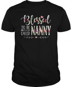 Blessed To Be Called Nanny To Be T Shirt, Nanny Funny Gift