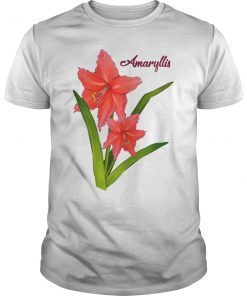 Botanical Flower Amaryllis Gardener Floral Art Shirt
