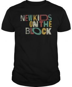 Cool New Kids Shirt On The Block Colorful Vintage T-Shirt