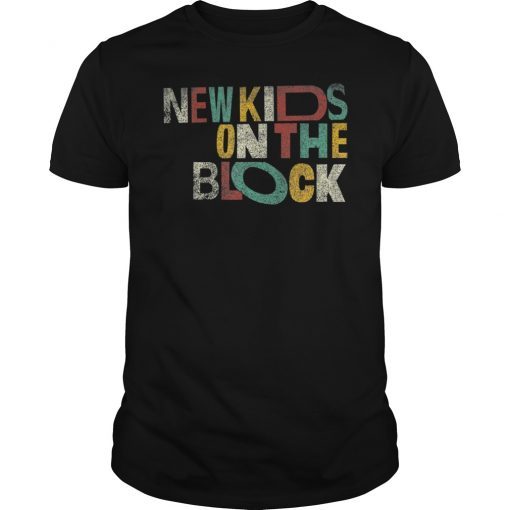 Cool New Kids Shirt On The Block Colorful Vintage T-Shirt