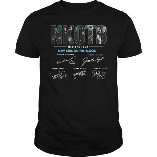 Cool Signature New Kids Shirt On The Blocks Shirt