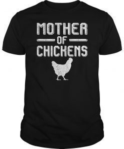 Cute Mother of Chicken Farmer Lover Farm Mother Day Gift Tee Shirts