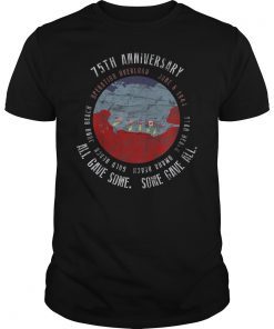 D-Day 75th Anniversary Some Gave All Invasion Map Vintage T-Shirt