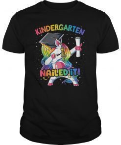 Dabbing Kindergarten Unicorn T shirt Graduation Class 2019