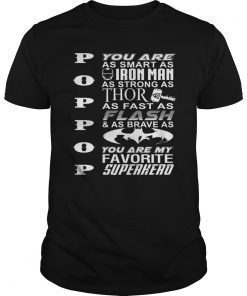 Dad You Are My Favorite Superhero Shirt For Father's Day