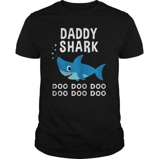 Daddy Shark T-Shirt, Daddy Shark Tee, Daddy Shark Vintage Style, Shark Family Shirt