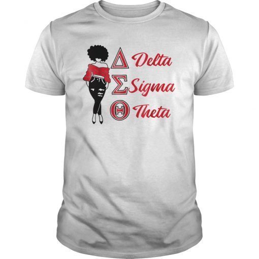 Delta Black Girl Magic Sigma Diva Theta Natural Hair T-Shirt
