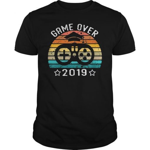 Game Over Class of 2019 Retro Vintage T-Shirt
