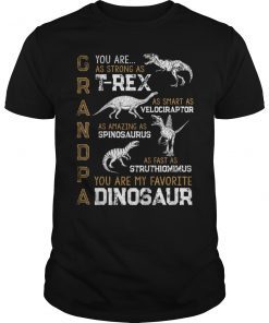 Grandpa you are my favorite dinosaur tshirt