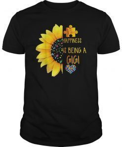 Happiness Is Being a Gigi T-Shirt For Autism Lover Shirt