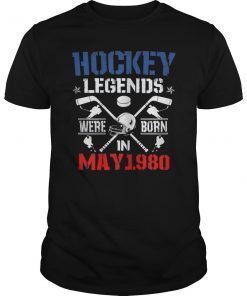 Hockey Legends Were Born In May 1980 39th Birthday Gifts